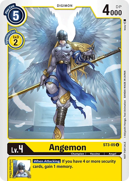Digimon Kartenspiel Sammelkarte ST3-05 Angemon alternatives Artwork 2