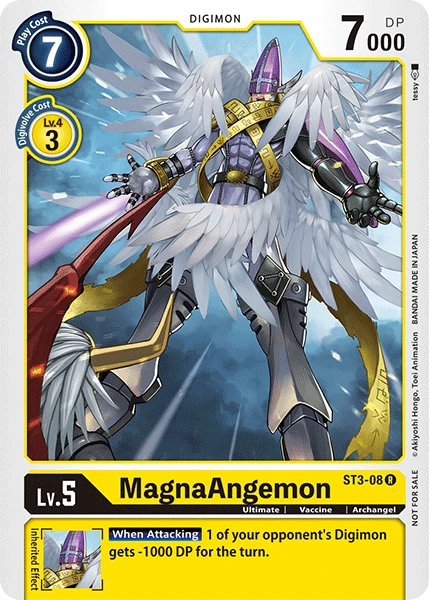 Digimon Kartenspiel Sammelkarte ST3-08 MagnaAngemon alternatives Artwork 2