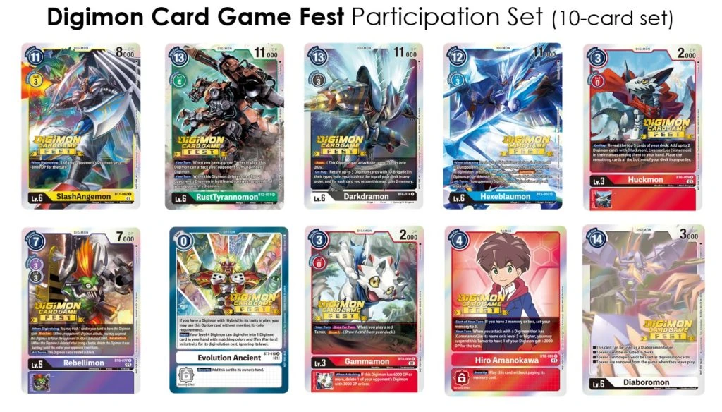 Digimon Card Game Fest 2022 Event Teilnahmekarten
