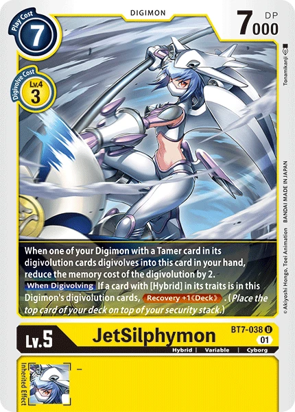 Digimon Card Game Sammelkarte BT7-038 JetSilphymon