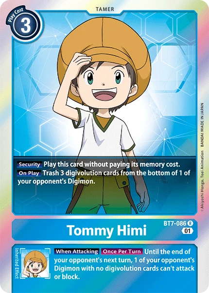 Digimon Card Game Sammelkarte BT7-086 Tommy Himi