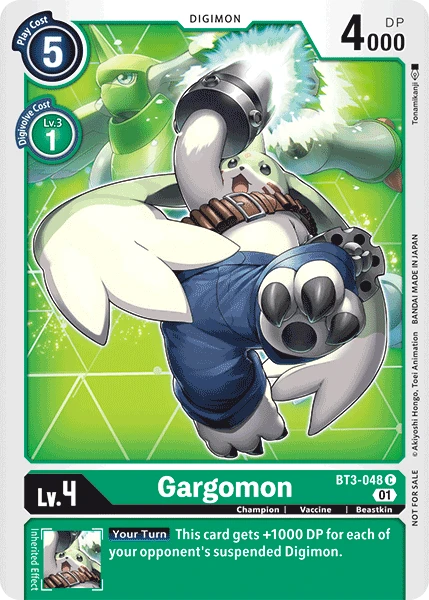 Digimon Card Game Sammelkarte BT3-048 Gargomon alternatives Artwork 1