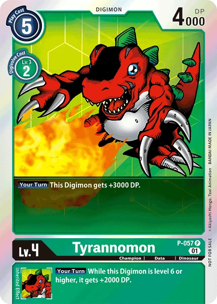 Digimon Card Game Sammelkarte P-057 Tyrannomon