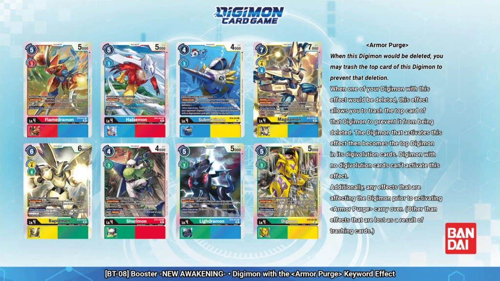 Digimon Card Game "Armor Purge" Regel erklärt