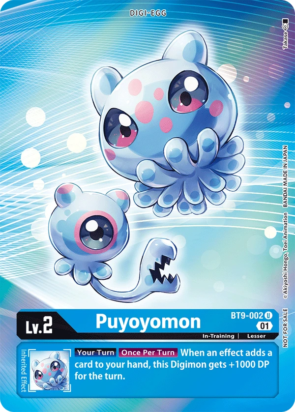 Digimon Card Game Sammelkarte BT9-002 Puyoyomon alternatives Artwork 1