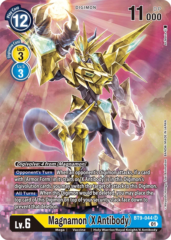 Digimon Card Game Sammelkarte BT9-044 Magnamon (X Antibody) alternatives Artwork 1