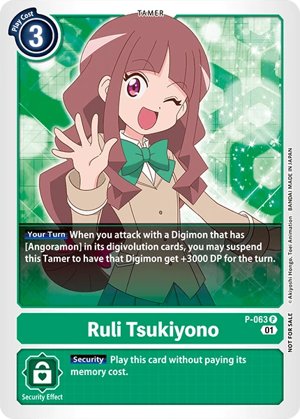 Digimon Card Game Sammelkarte P-063 Ruri Tsukiyono