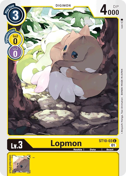 Digimon Card Game Sammelkarte ST10-03 Lopmon