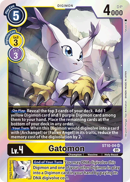 Digimon Card Game Sammelkarte ST10-04 Gatomon