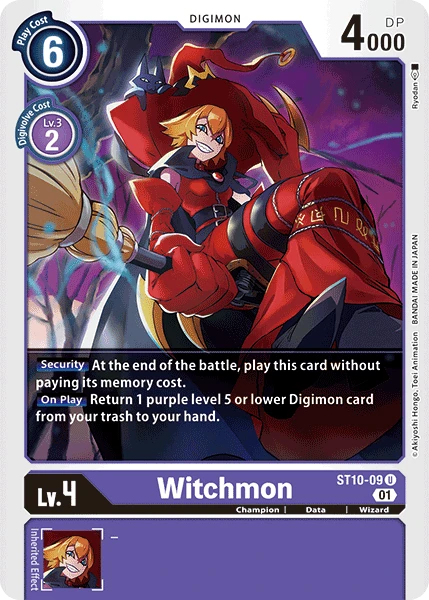 Digimon Card Game Sammelkarte ST10-09 Witchmon
