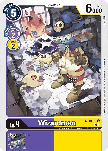 Digimon Card Game Sammelkarte ST10-10 Wizardmon