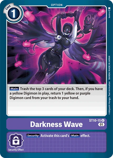 Digimon Card Game Sammelkarte ST10-15 Darkness Wave