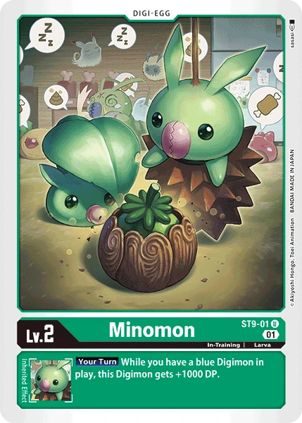 Digimon Card Game Sammelkarte ST9-01 Minomon