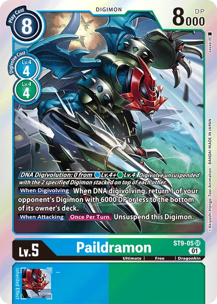 Digimon Card Game Sammelkarte ST9-05 Paildramon