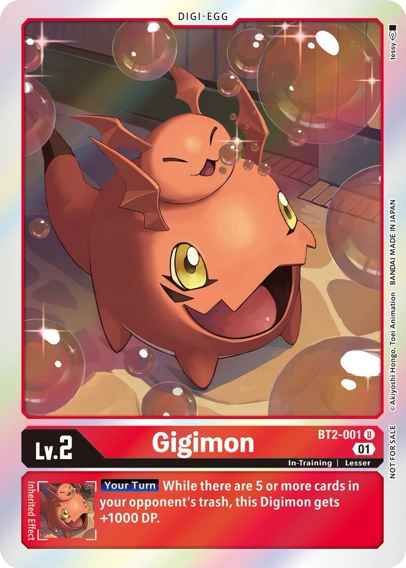 Digimon Card Game Sammelkarte BT2-001 Gigimon alternatives Artwork 1