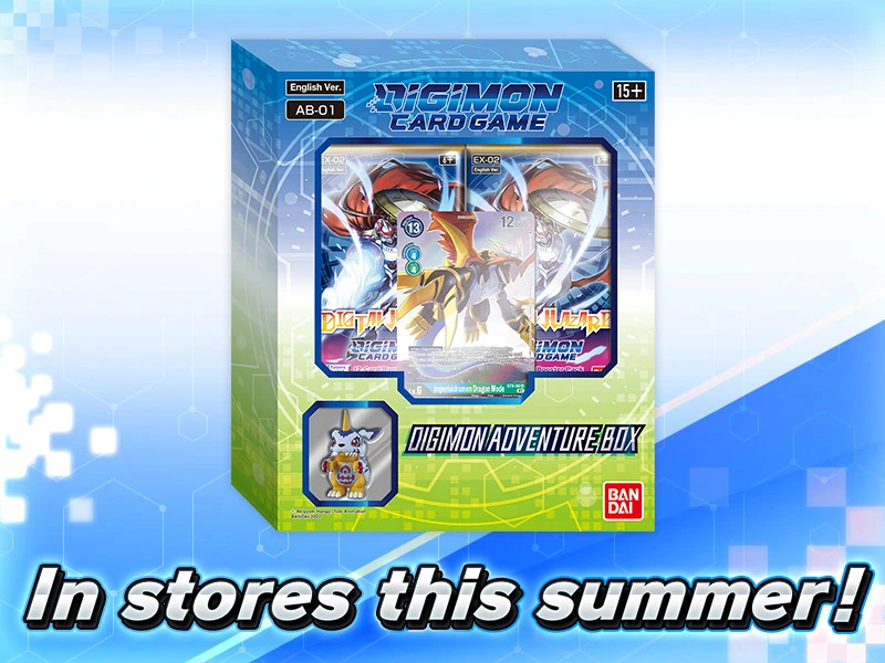 Offizielles Banner der Tamers Adventure Box des Digimon Card Game