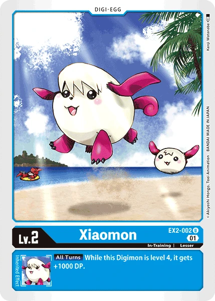 Digimon Card Game Sammelkarte EX2-002 Xiaomon