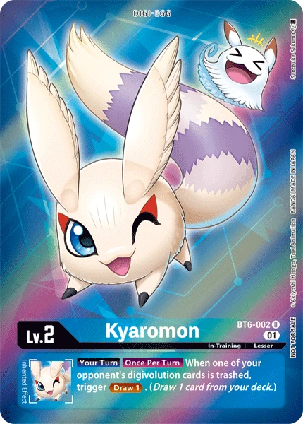 Digimon Card Game Sammelkarte BT6-002 Kyaromon alternatives Artwork 1