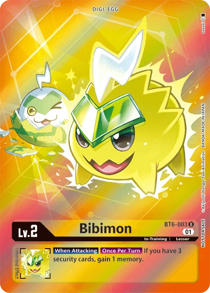 Digimon Card Game Sammelkarte BT6-003 Bibimon alternatives Artwork 1