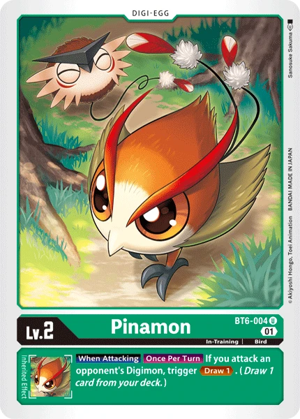 Digimon Card Game Sammelkarte BT6-004 Pinamon