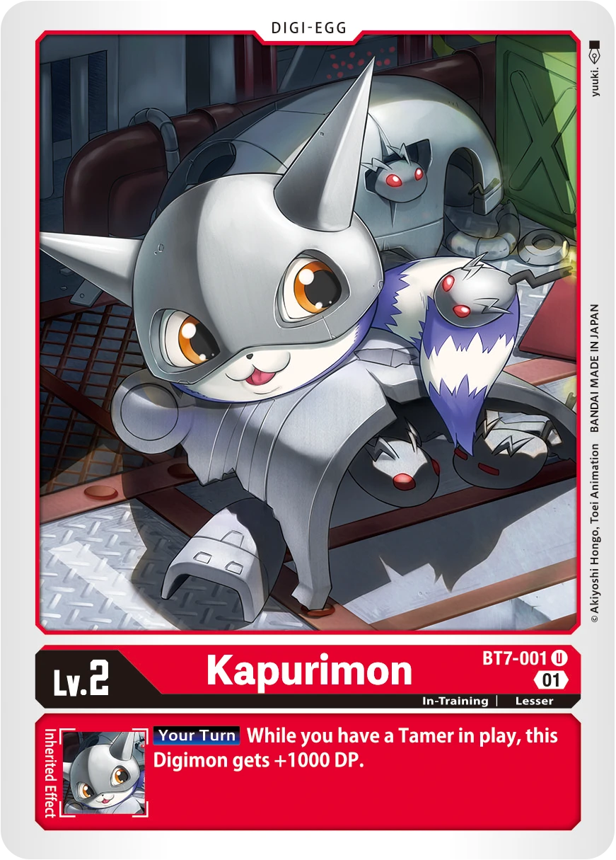 Digimon Card Game Sammelkarte BT7-001 Kapurimon