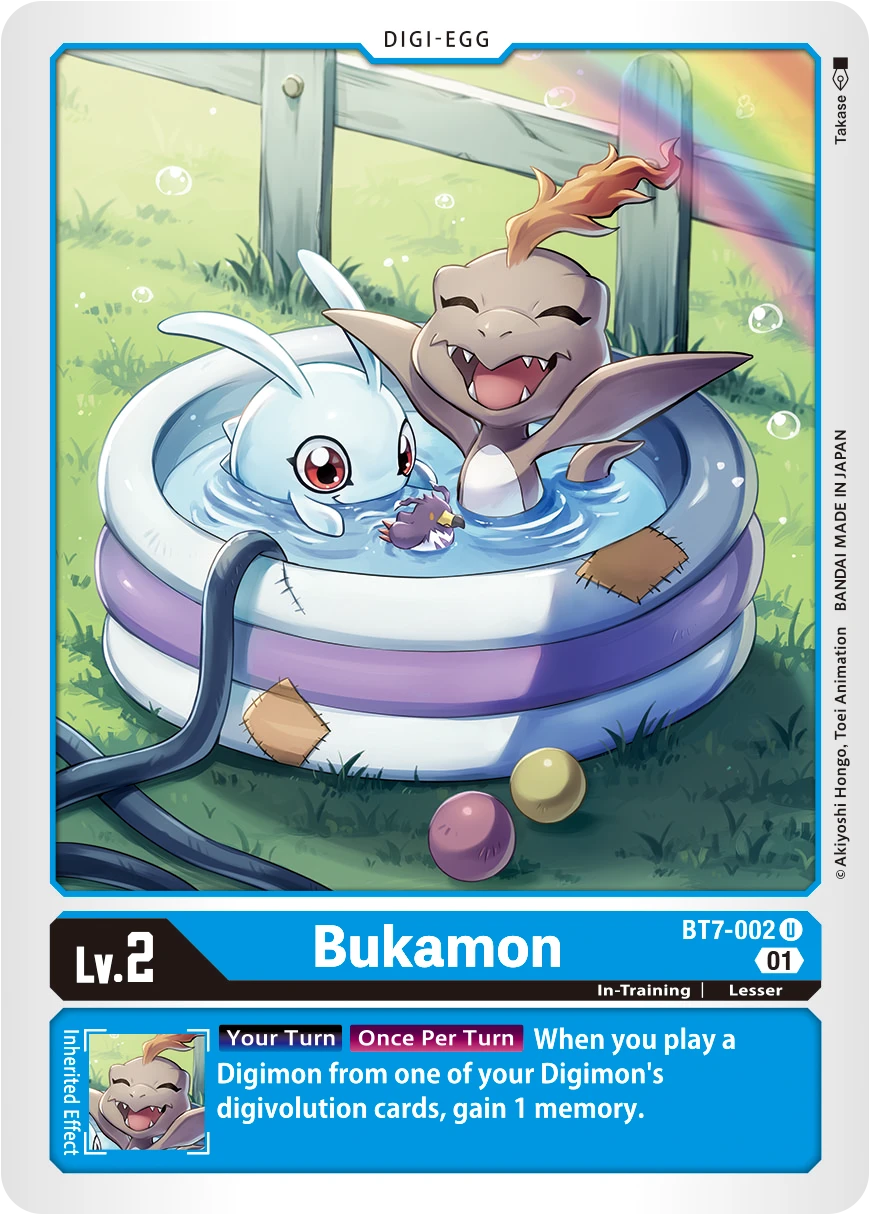 Digimon Card Game Sammelkarte BT7-002 Bukamon