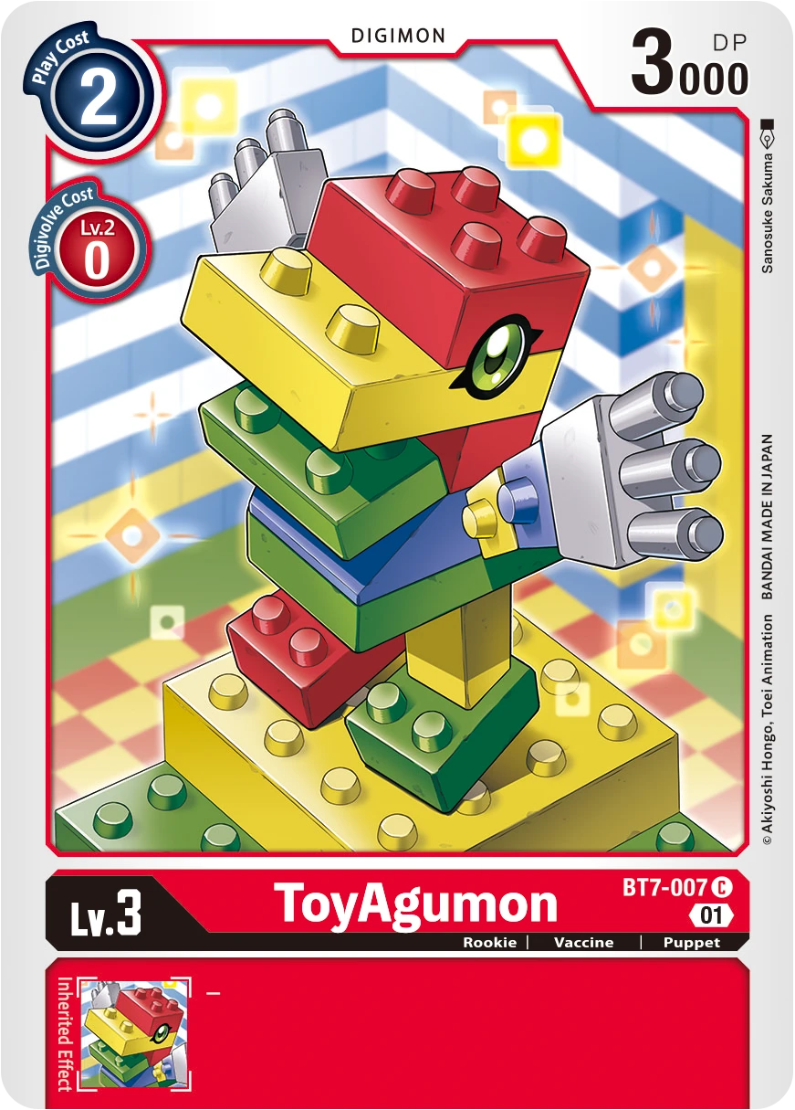 Digimon Card Game Sammelkarte BT7-007 ToyAgumon