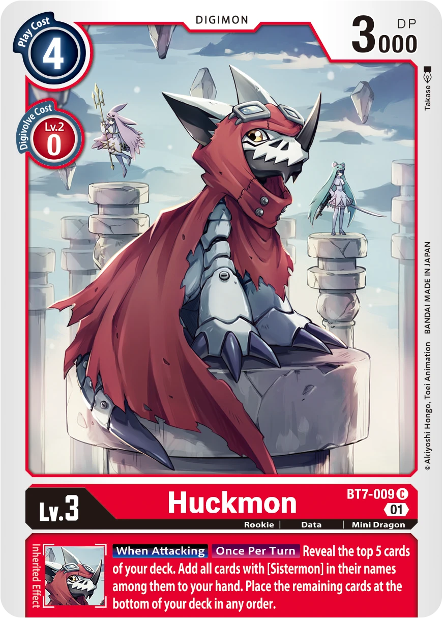 Digimon Card Game Sammelkarte BT7-009 Huckmon