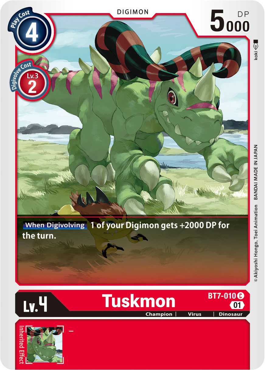 Digimon Card Game Sammelkarte BT7-010 Tuskmon