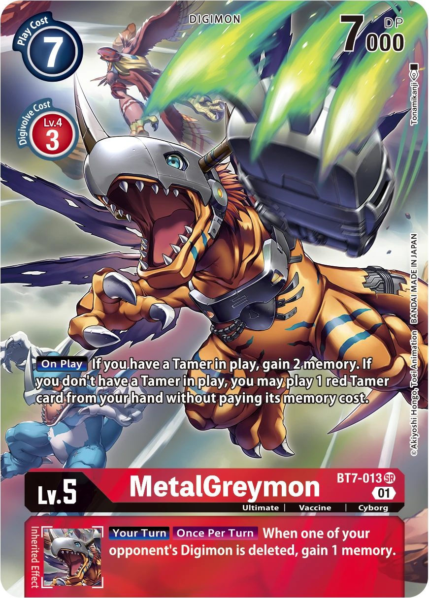 Digimon Card Game Sammelkarte BT7-013 MetalGreymon alternatives Artwork 1