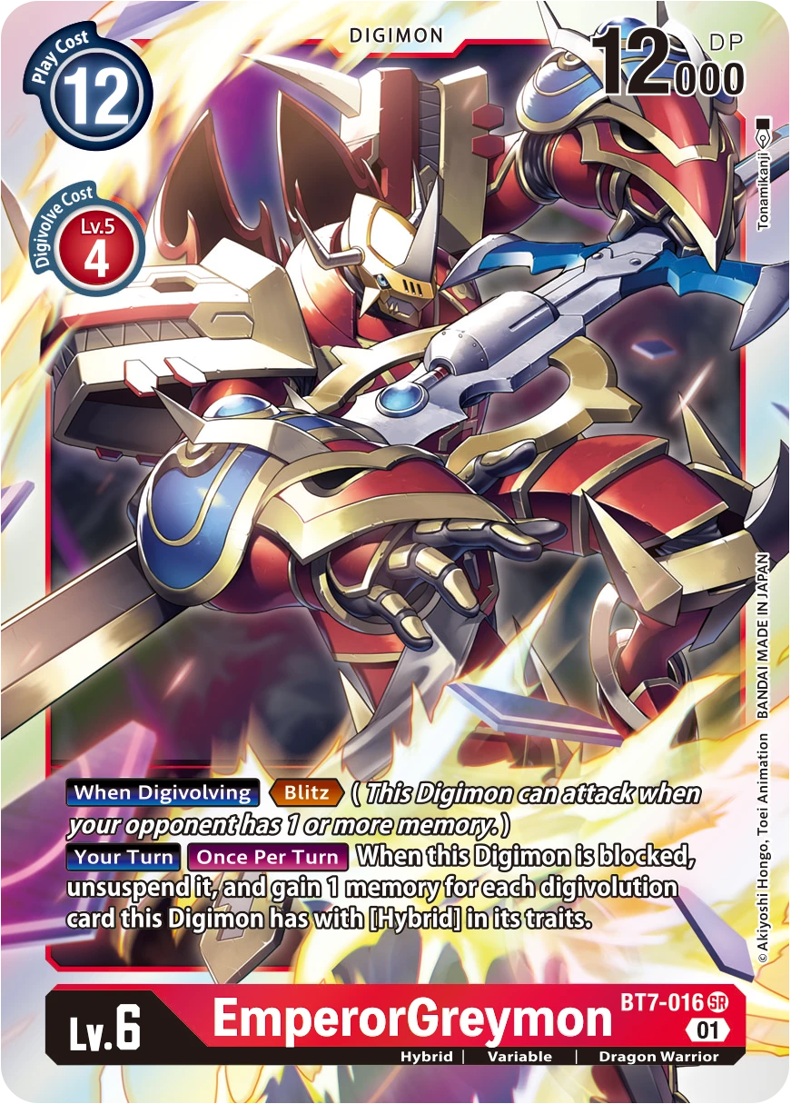 Digimon Card Game Sammelkarte BT7-016 EmperorGreymon