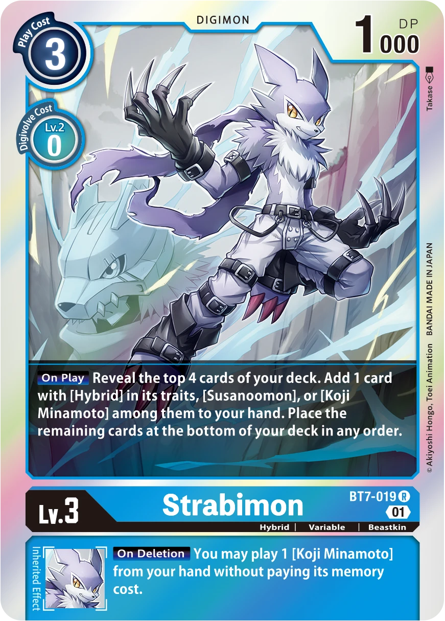 Digimon Card Game Sammelkarte BT7-019 Strabimon
