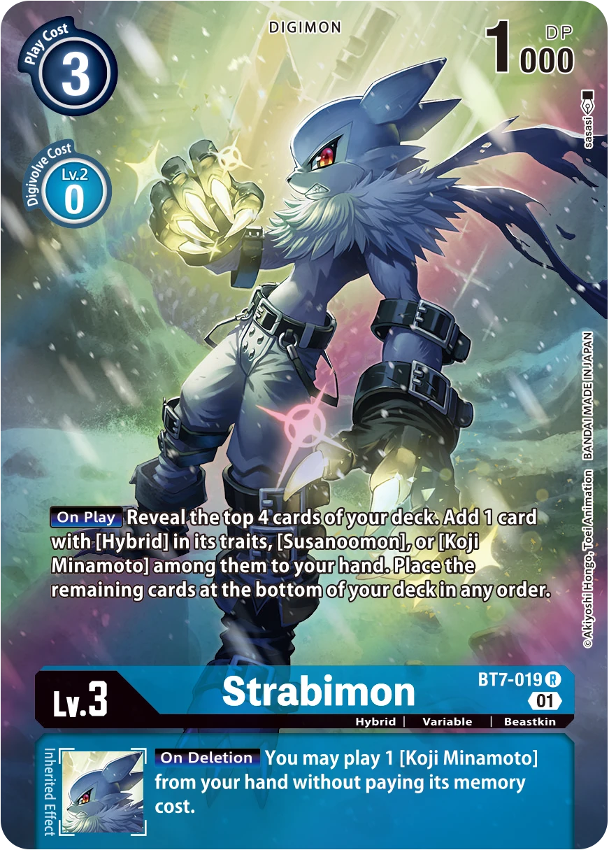 Digimon Card Game Sammelkarte BT7-019 Strabimon alternatives Artwork 1
