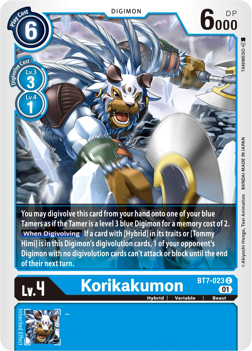 Digimon Card Game Sammelkarte BT7-023 Korikakumon