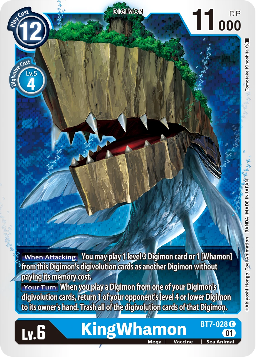 Digimon Card Game Sammelkarte BT7-028 KingWhamon
