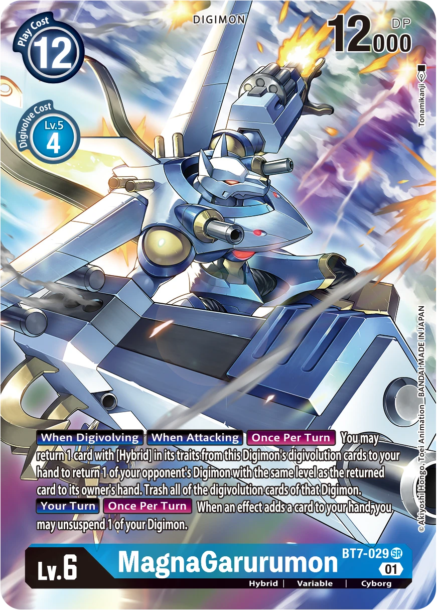 Digimon Card Game Sammelkarte BT7-029 MagnaGarurumon alternatives Artwork 1