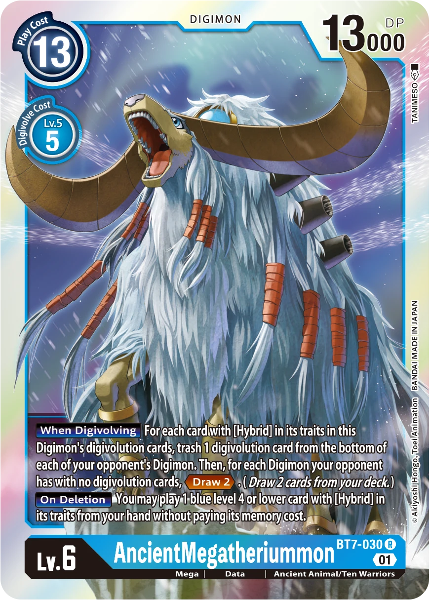 Digimon Card Game Sammelkarte BT7-030 AncientMegatheriummon