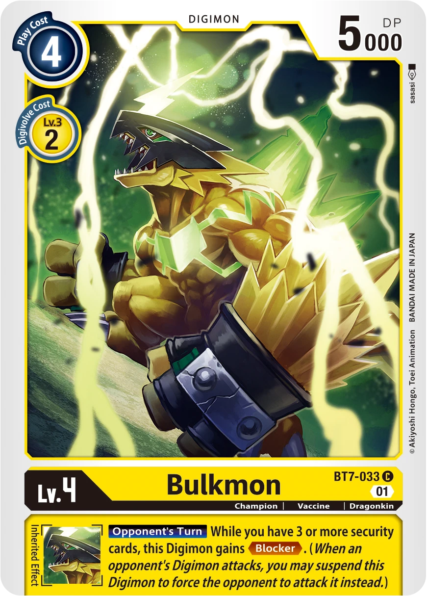 Digimon Card Game Sammelkarte BT7-033 Bulkmon