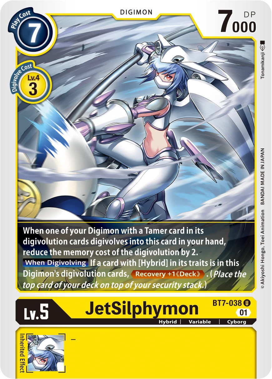 Digimon Card Game Sammelkarte BT7-038 JetSilphymon