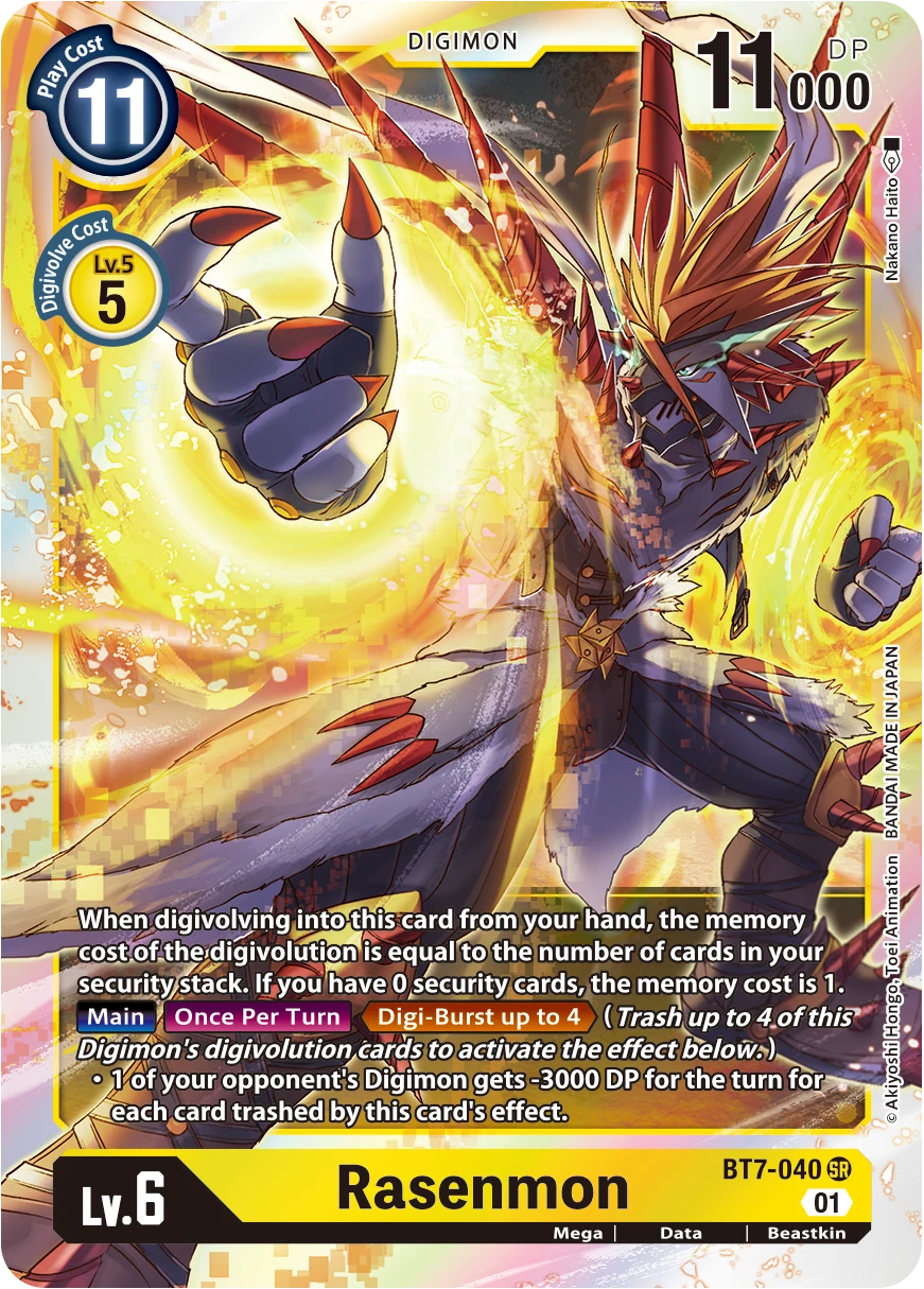 Digimon Card Game Sammelkarte BT7-040 Rasenmon