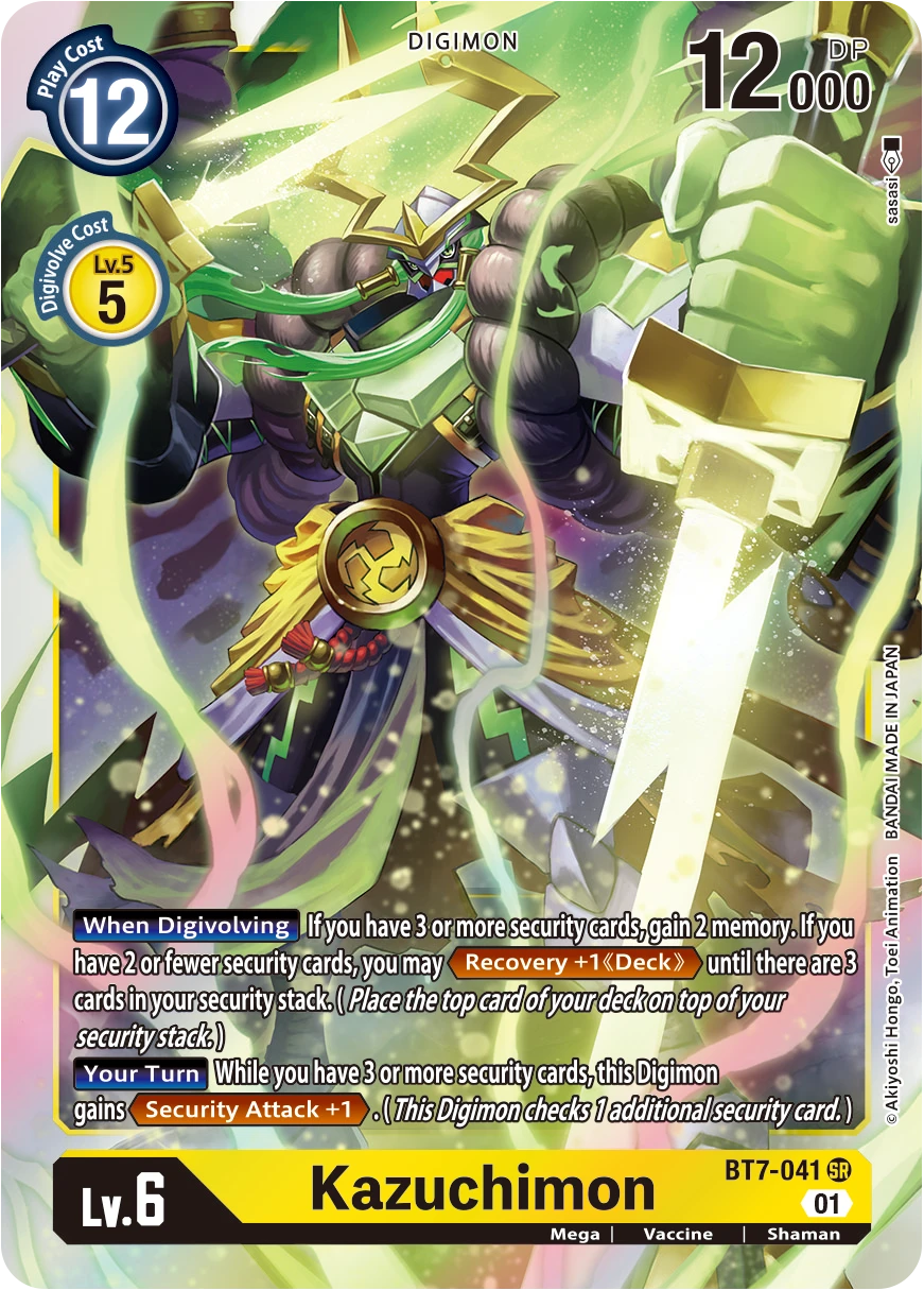 Digimon Card Game Sammelkarte BT7-041 Kazuchimon