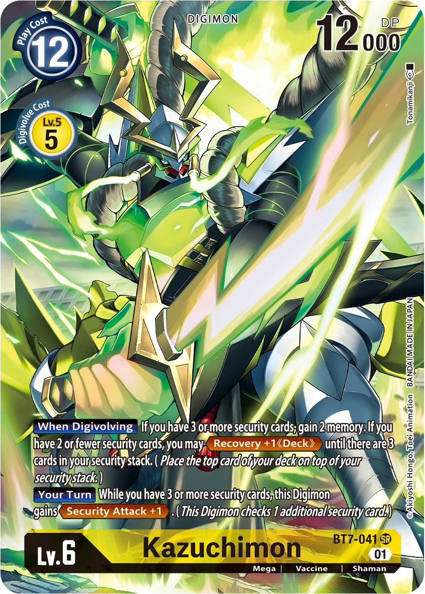 Digimon Card Game Sammelkarte BT7-041 Kazuchimon alternatives Artwork 1