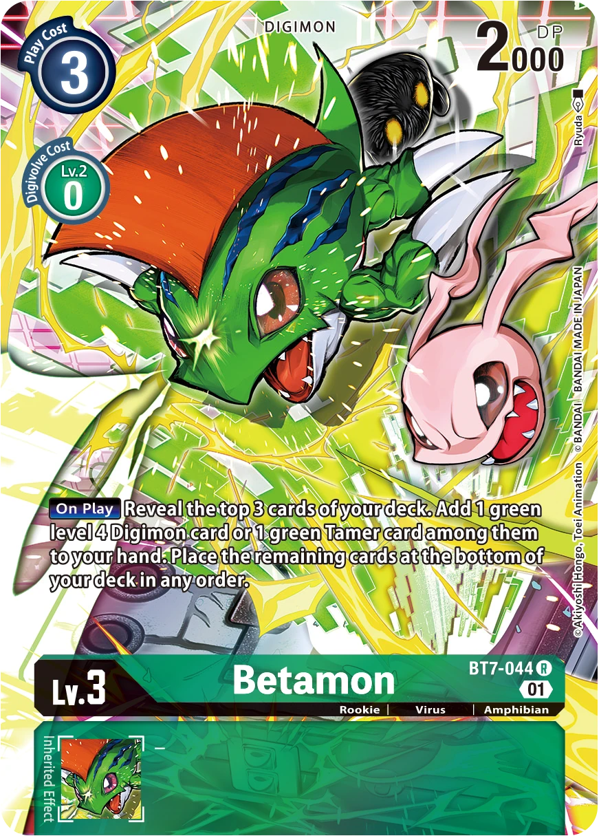 Digimon Card Game Sammelkarte BT7-044 Betamon alternatives Artwork 1
