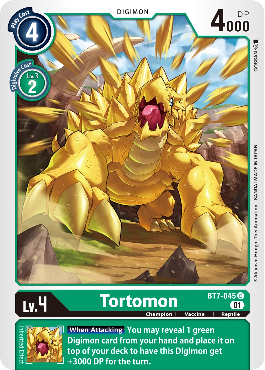 Digimon Card Game Sammelkarte BT7-045 Tortomon