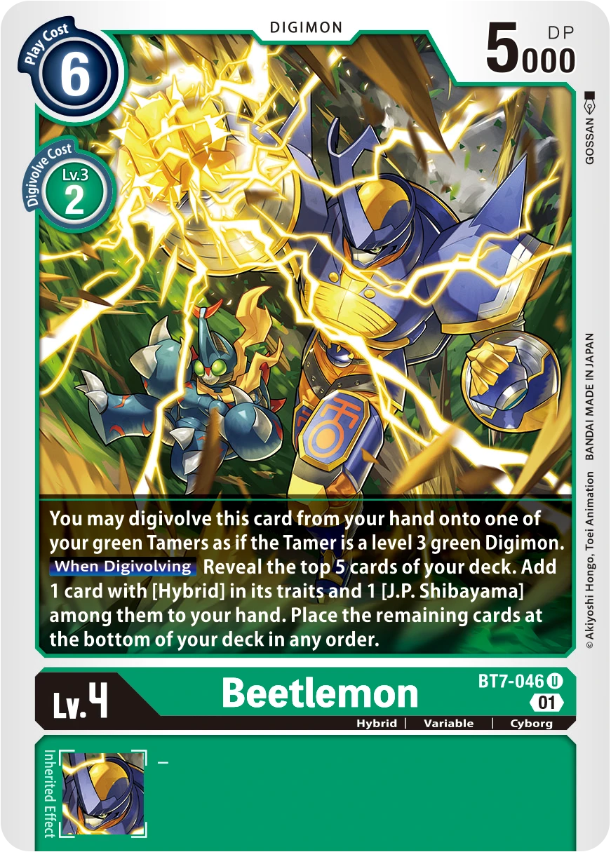 Digimon Card Game Sammelkarte BT7-046 Beetlemon