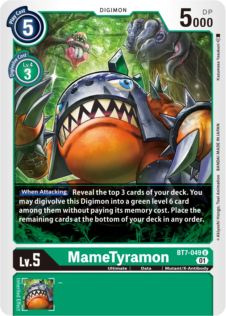 Digimon Card Game Sammelkarte BT7-049 MameTyramon