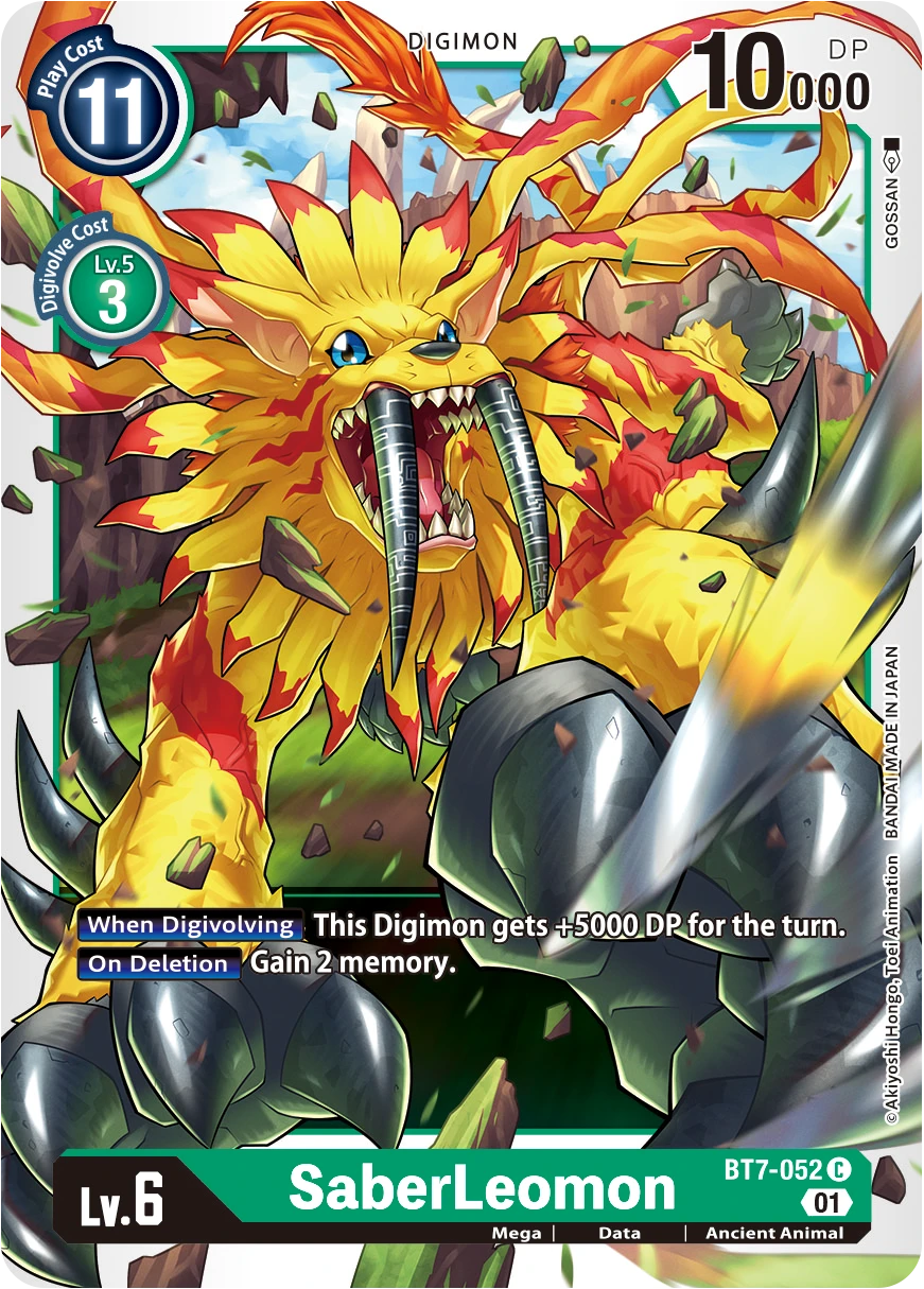 Digimon Card Game Sammelkarte BT7-052 SaberLeomon