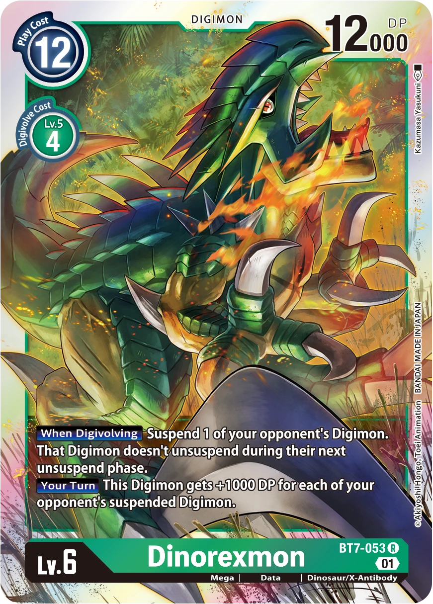 Digimon Card Game Sammelkarte BT7-053 Dinorexmon