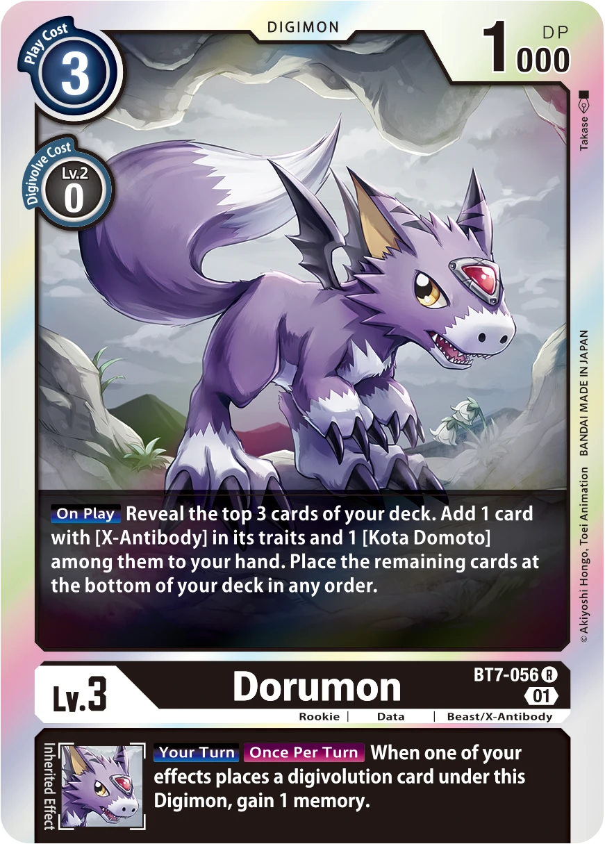 Digimon Card Game Sammelkarte BT7-056 Dorumon