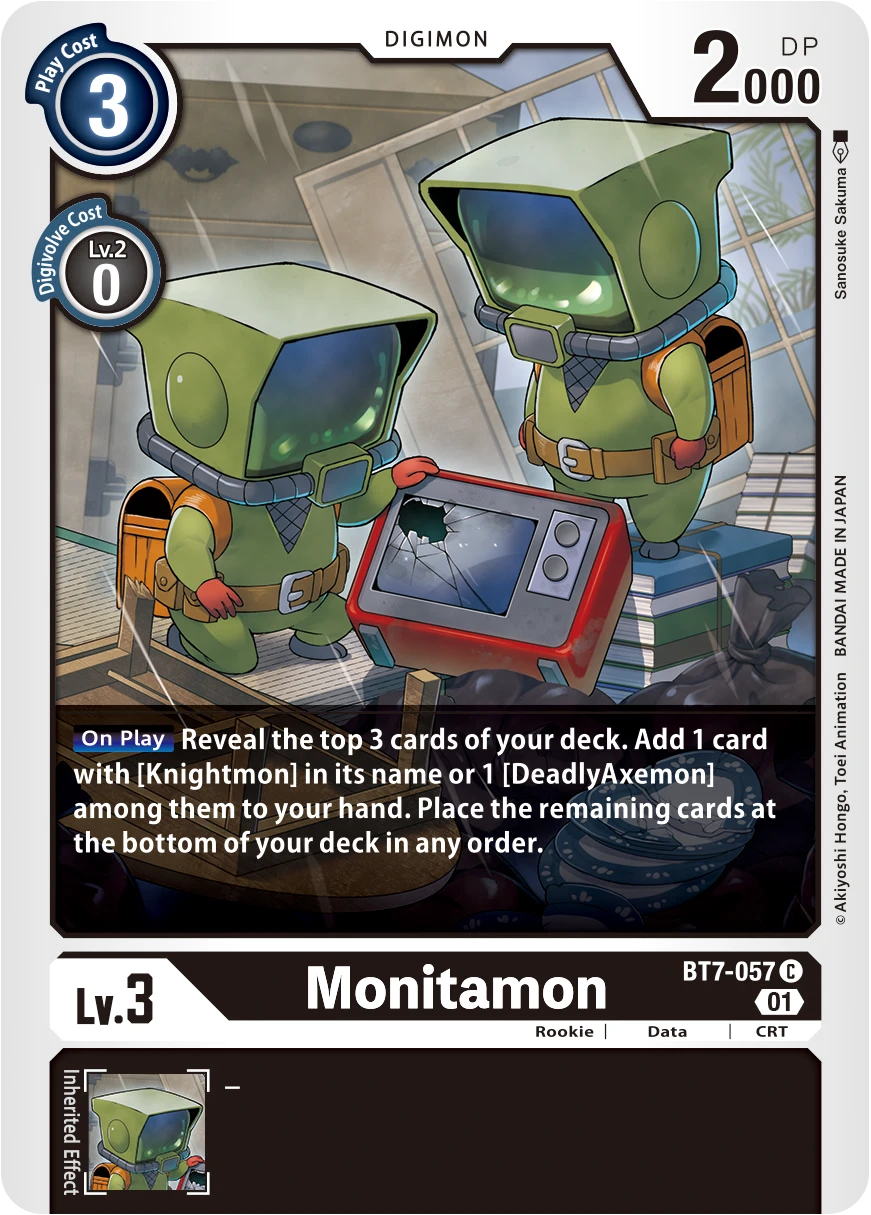 Digimon Card Game Sammelkarte BT7-057 Monitamon
